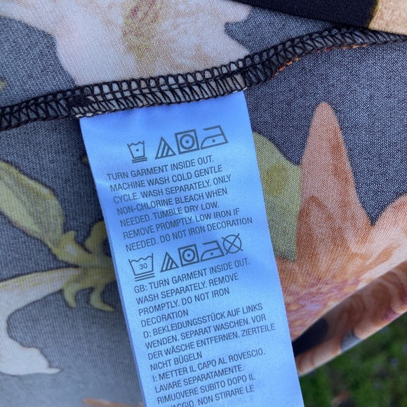 Dark Brown Floral Dress by Susan Graver - Picture 5 of 10